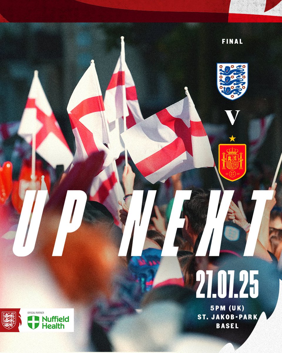 We will face Spain in the final! 💪 

Let’s go Lionesses!

#Lionesses | <a href="/NuffieldHealth/">Nuffield Health</a>