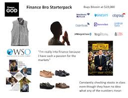 TheEatingRoach's tweet photo. The Finance bros starterpack. https://t.co/PSHDNMXmyx