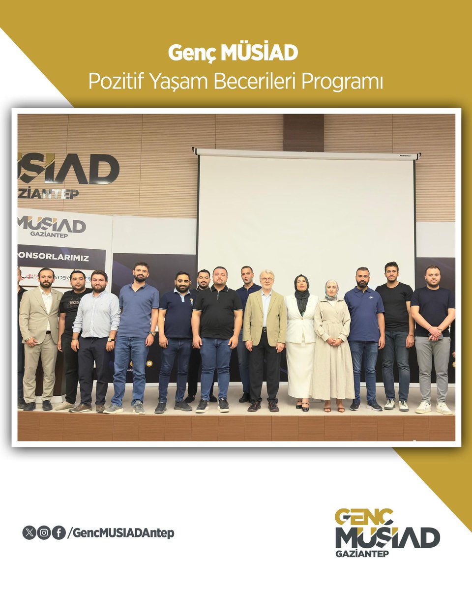 Pozitif Yaşam Becerileri programımızı, Sosyolog &amp; Aile Danışmanı İsmail Karasu’nun katılımıyla gerçekleştirdik.

Kişisel gelişimden aile ilişkilerine uzanan dolu dolu bir sohbet için kendisine ve katılım gösteren tüm üyelerimize teşekkür ederiz.

<a href="/MagsumU/">Mağsum Usta</a> 
<a href="/gencmusiad/">Genç MÜSİAD</a>