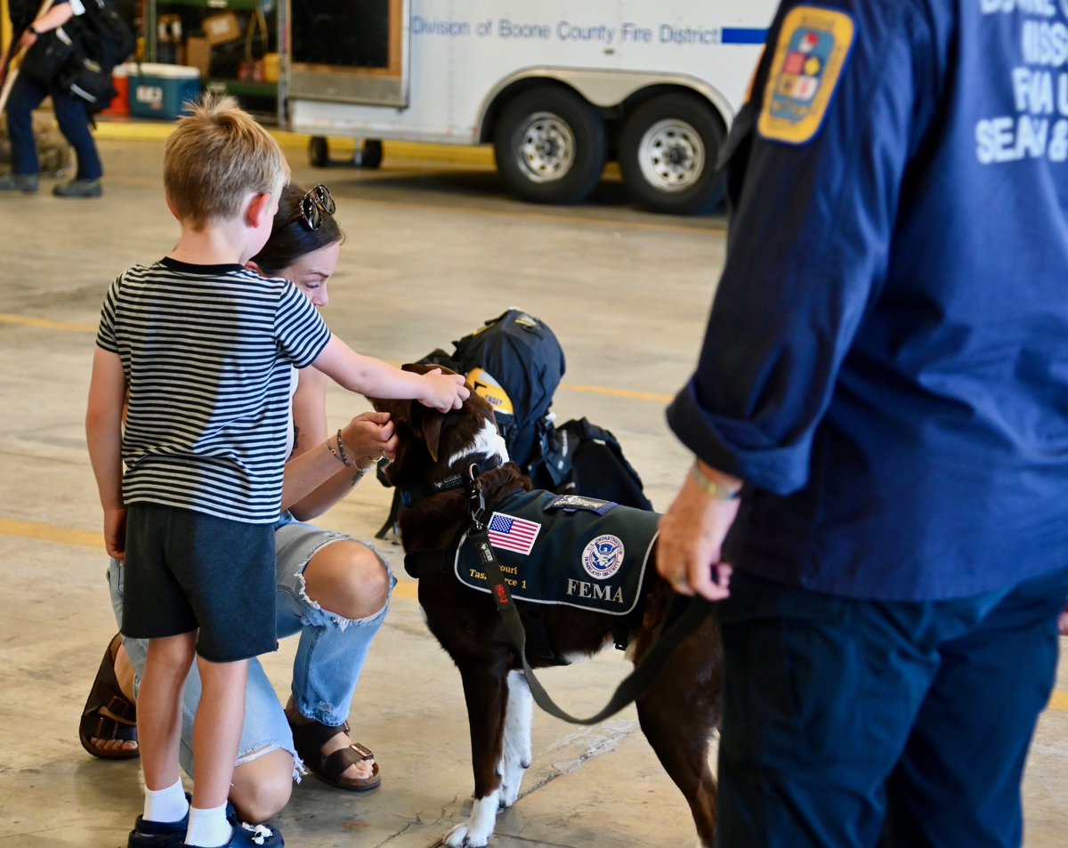 While the majority of the team returned today, four MO-TF1 members remain in Texas to support @FEMA's search and recovery mission.
