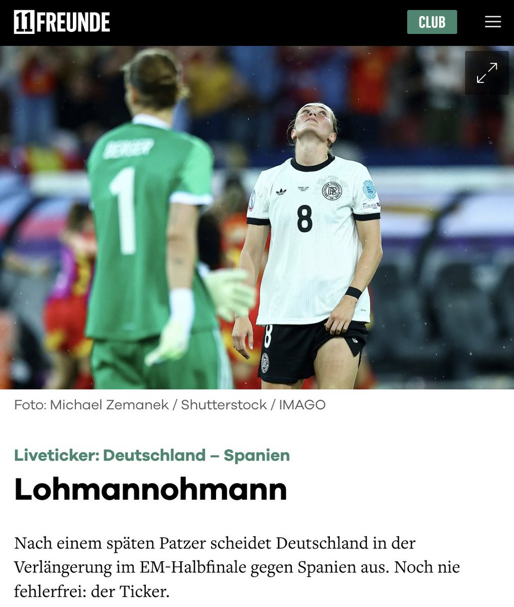 Tjoa. #GERESP

Der Ticker zum Nachlesen: 11freunde.de/em/frauen-em-2…
