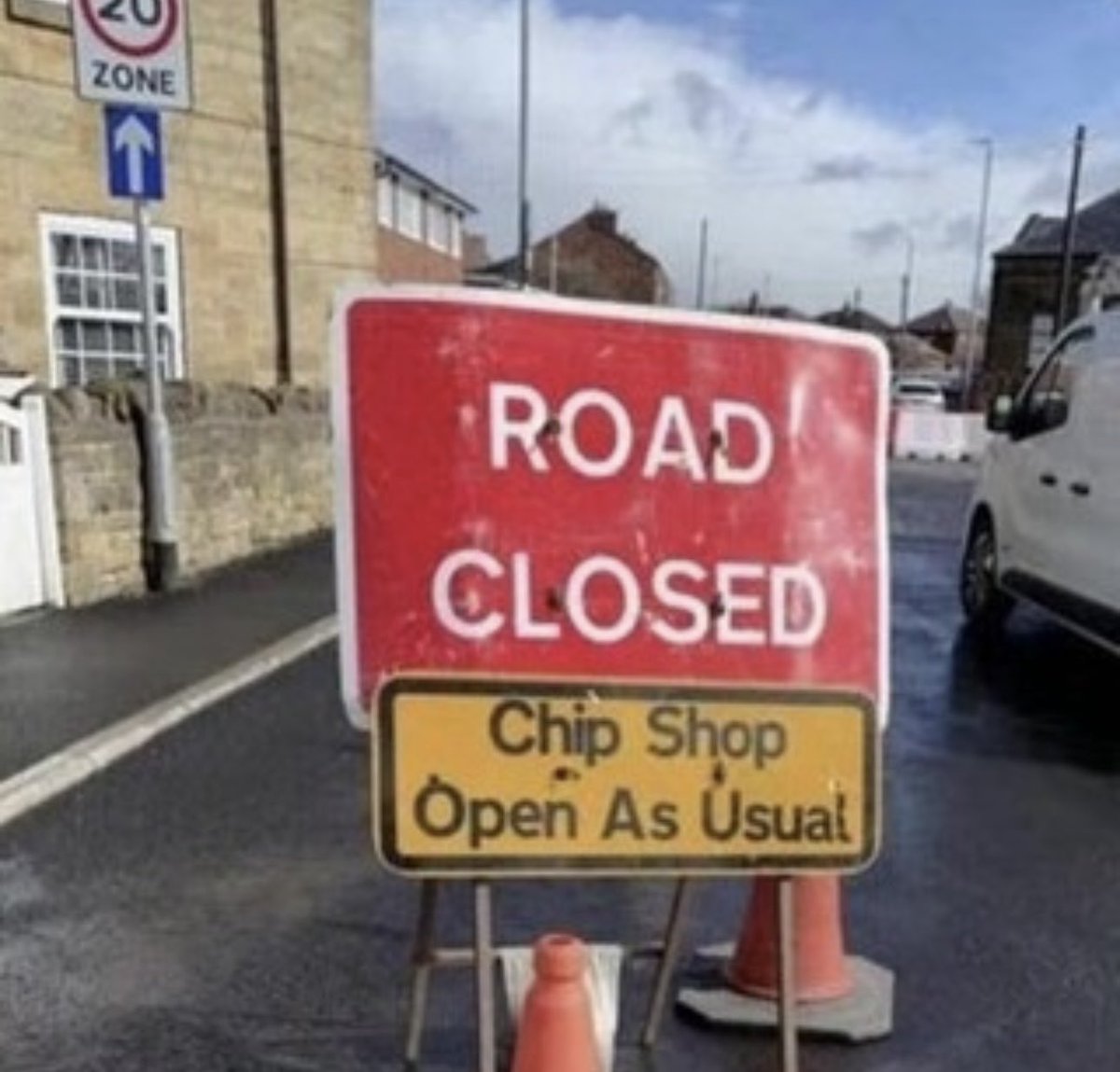 The most British road sign ever??