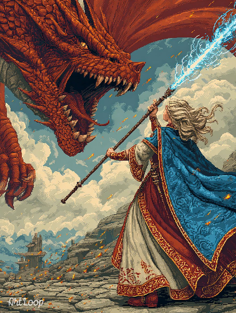 artloop_ai's tweet image. Arcana: Mage’s Reckoning.