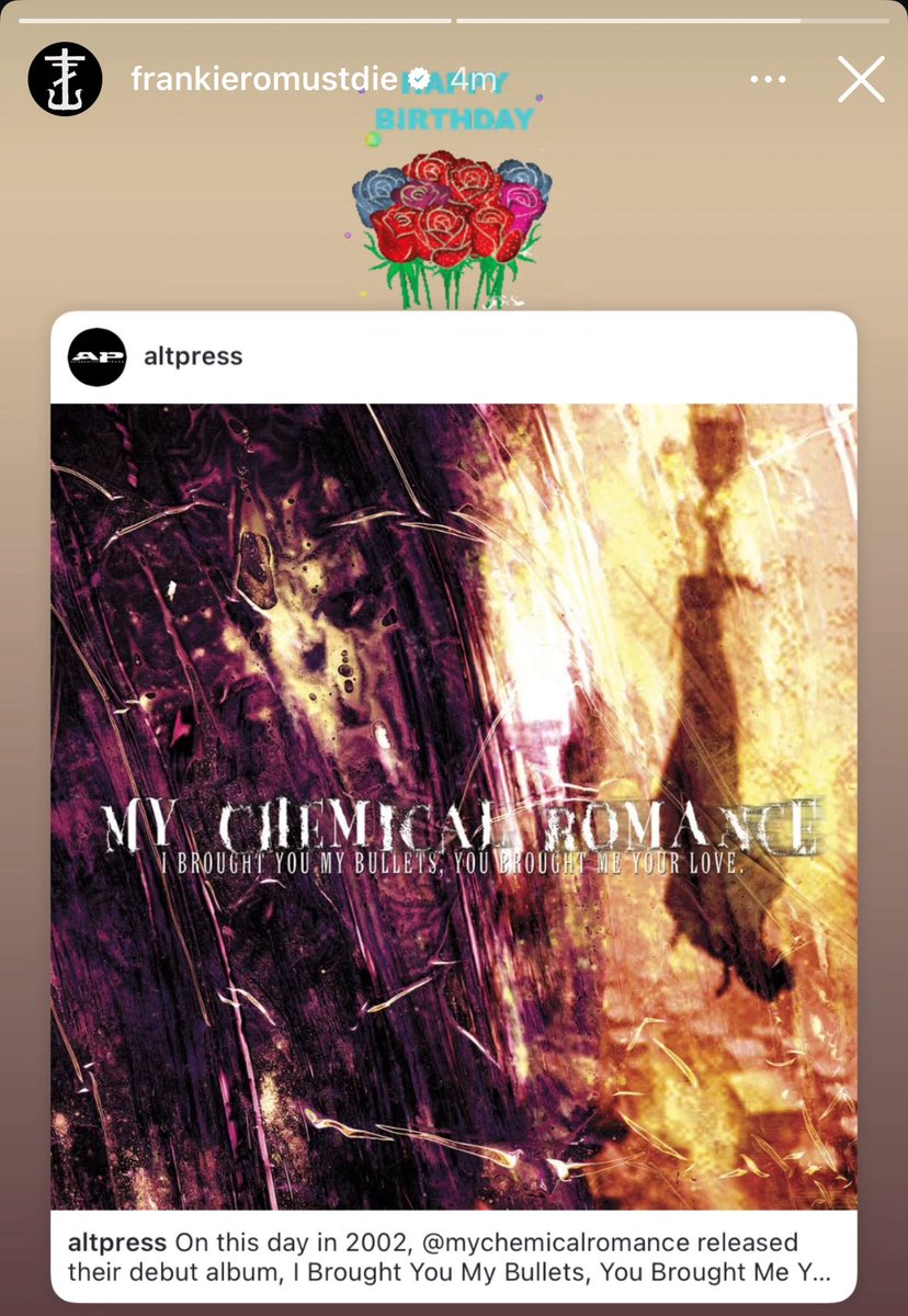 latedawnsand's tweet image. gonna cry he got to join his favorite band and can celebrate anniversaries like this over 20 years later 🖤