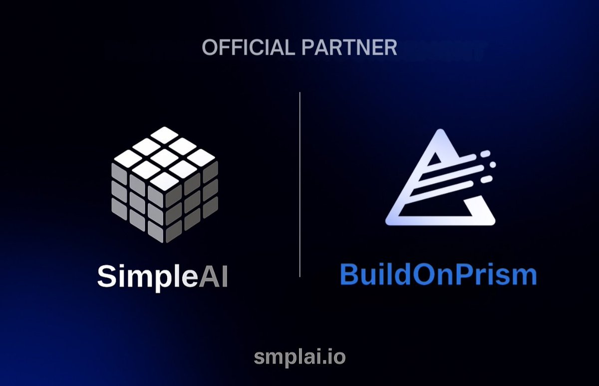 SimpleAI_'s tweet image. Today we’re officially joining forces with @BuildOnPrism to bring next-level onchain intelligence into the SimpleAI ecosystem.
What makes this huge?
🔹 Prism AI aggregates raw data from 40+ blockchains, top DEXs, NFT markets, and protocols — then enhances it using smart tagging,…