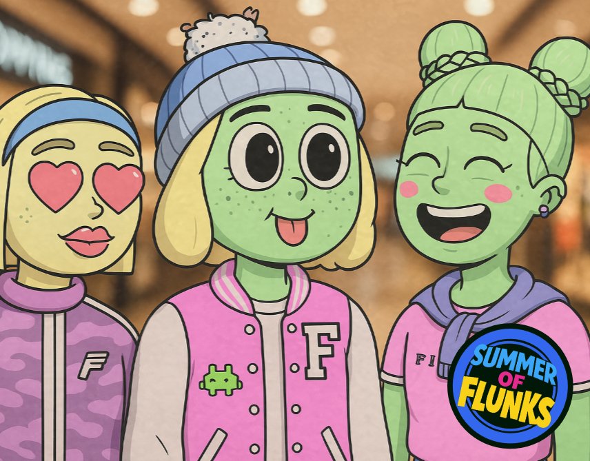 flunks_nft's tweet image. On Wednesdays, we wear pink...