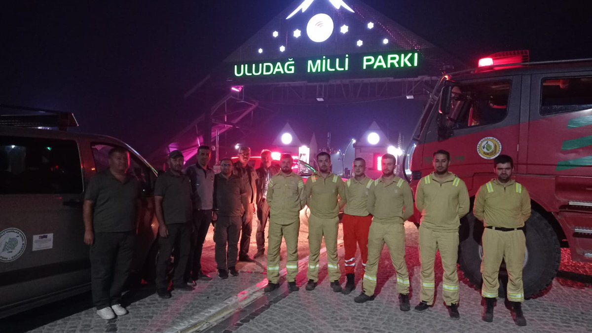 Uludağ Milli Park Müdürlüğü Ormancı ekipleri herhangibir olumsuz duruma karşı nöbette.