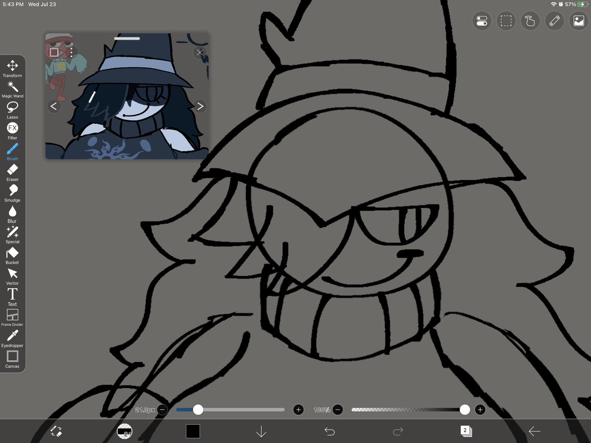 _CalebWasHere_'s tweet image. me when i have to draw kiki because i’m bored