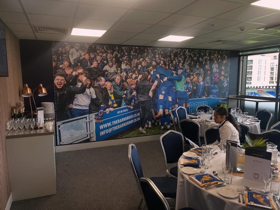 KentWomble's tweet image. Fantastic Plough Lane hospitality box
makeovers by the talented people that
are Ben and Mick at @thebarkgroupltd
(and reproduced with their permission).