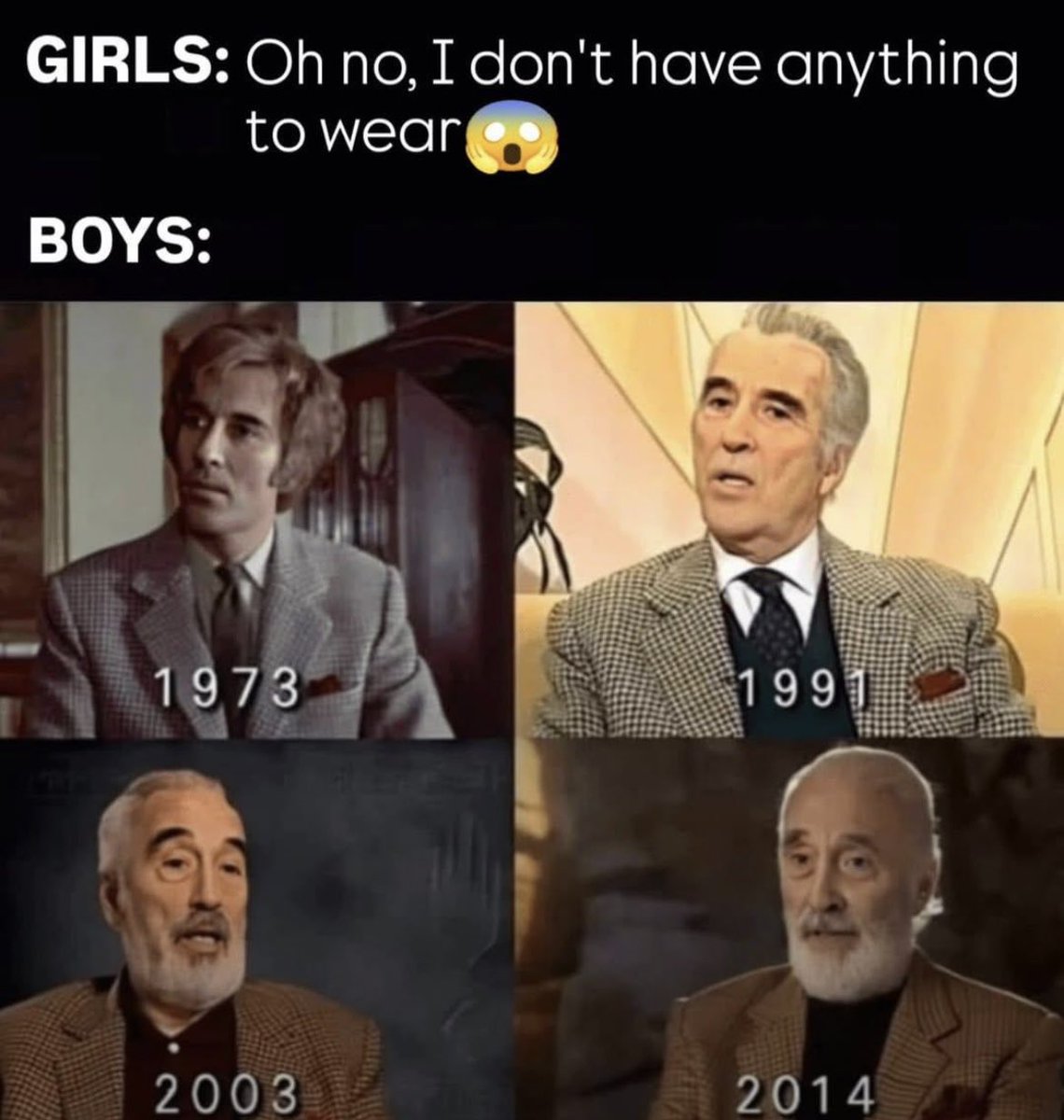 Your suit hasn’t aged a day…