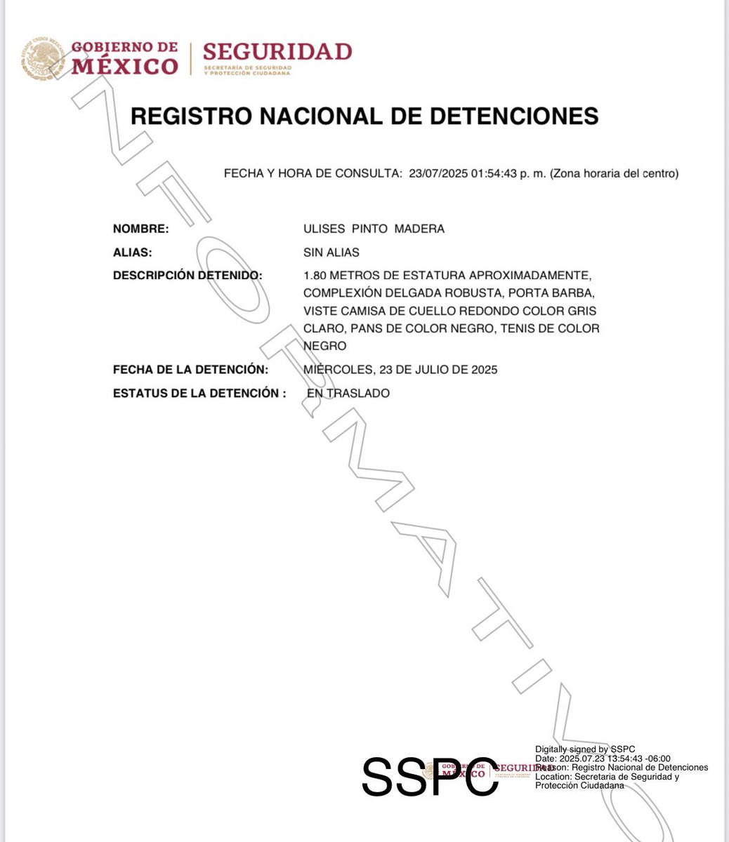siete_letras's tweet image. Capturan a Ulises Pinto, el “Mamado”, líder del grupo criminal la Barredora:
Fuerzas federales lo detuvieron en @GuadalajaraGob, cerca del Aeropuerto.
Está ligado a Hernán Bermúdez, ex secretario de Seguridad de Tabasco, quien está prófugo fuera de México.