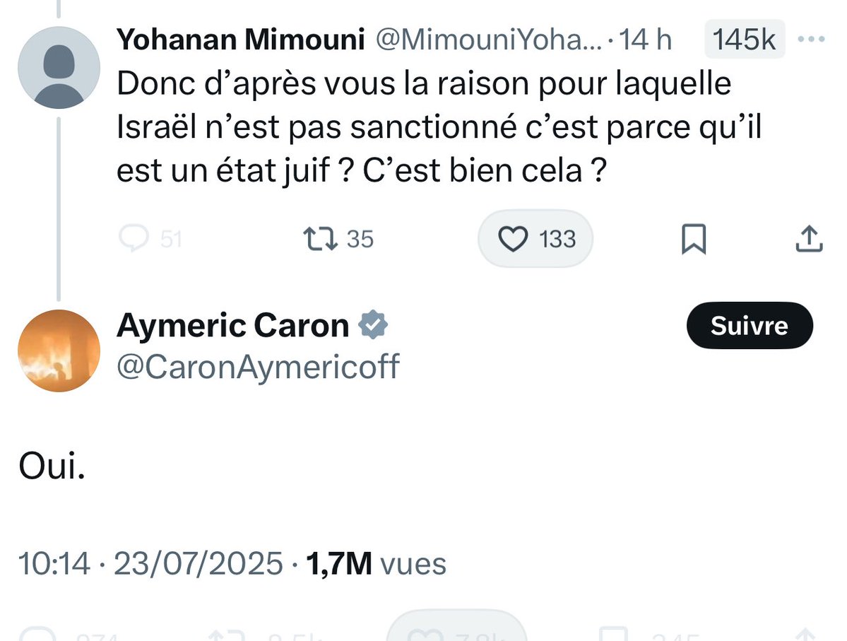 Bruno_Attal_'s tweet image. Ça y est enfin @CaronAymericoff a enfin avoué être antisémite.
Caron le nouveau Soral.