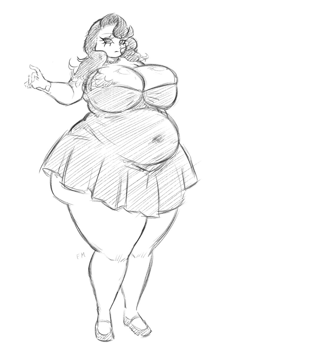 I LOVE CHUBBY SHORT GOTH GIRLS IN TIGHT DRESSES