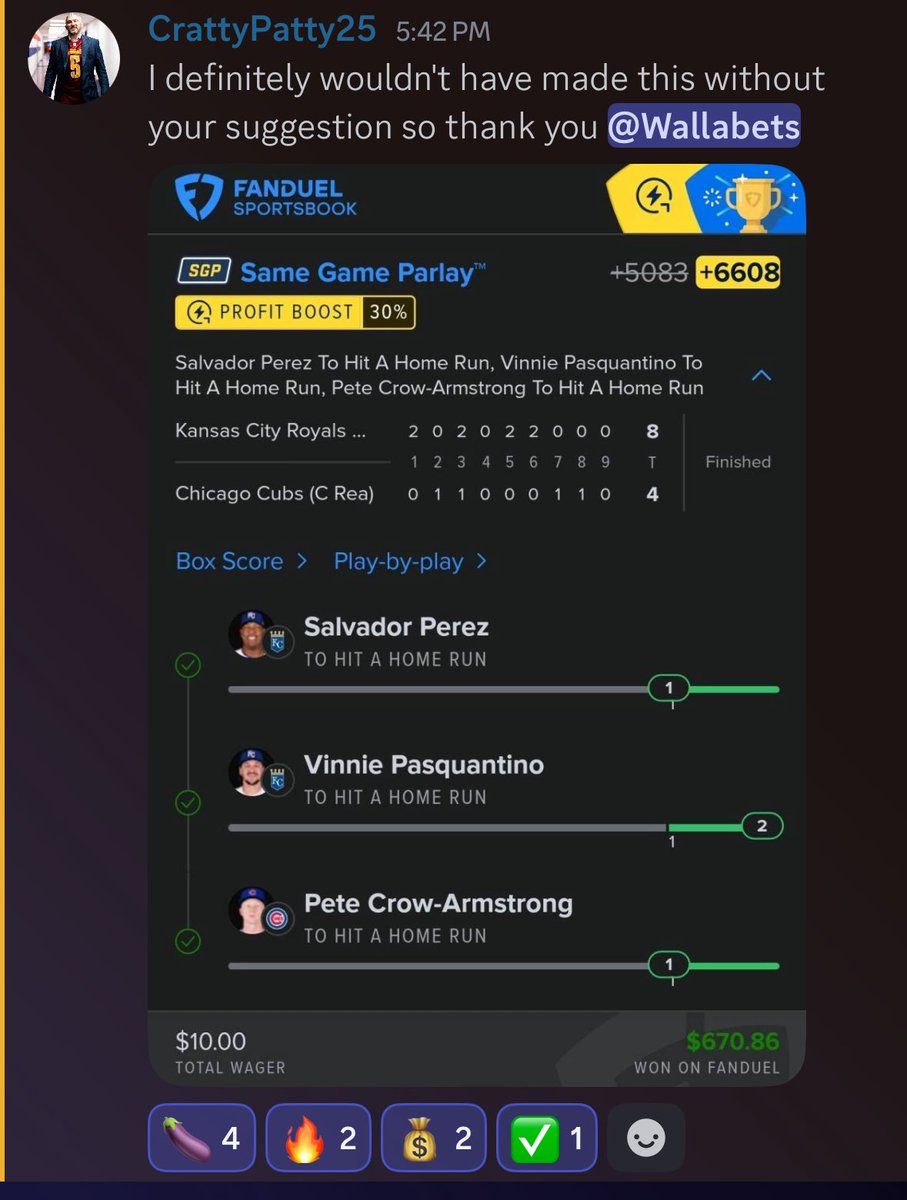 What a banger! <a href="/CrattyPatty25/">CrattyCards</a> 

whop.com/moshpickdiscord