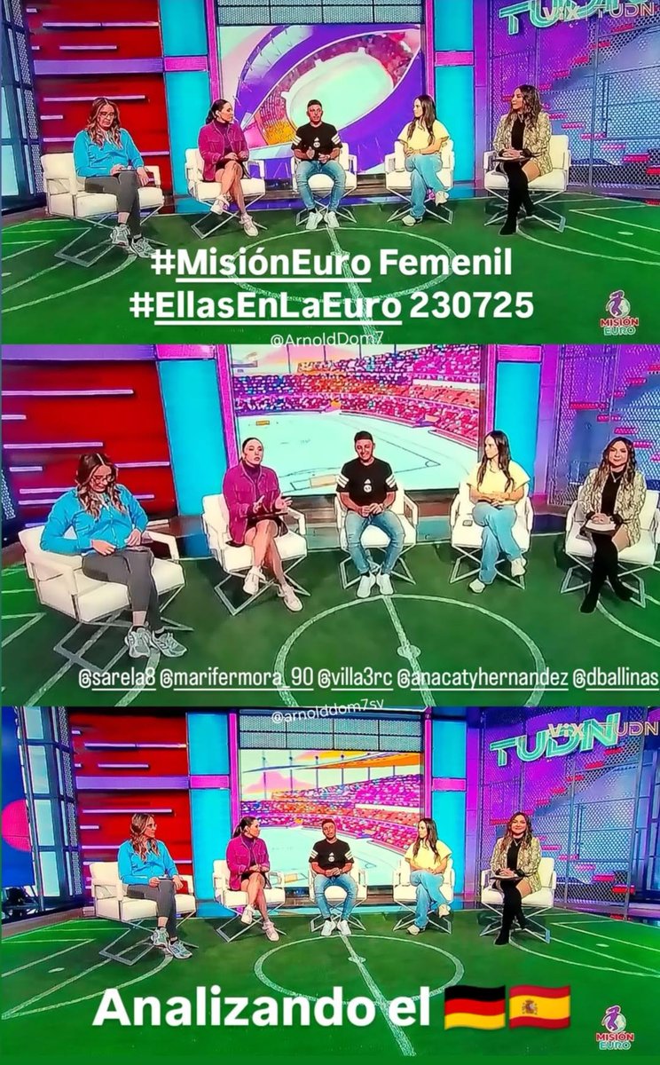 🇸🇻Arnold D (@arnolddom7) on Twitter photo #WEuro2025 #MisiónEuro Femenil #EllasEnLaEuro 230725
<a href="/marifermora90/">Maria Fernanda Mora 🐥</a> <a href="/Sarela8/">Sara Zetune</a>
<a href="/DBallinas/">Diana Ballinas</a> <a href="/AnaCatyHdz/">Ana Caty Hernández</a>
Invitado Especial el Profe <a href="/villa3rc/">Villa3rc</a>
Analizando 🇩🇪🇪🇸 y lo que viene en la Final. #WEuro2025 #MisiónEuro Femenil #EllasEnLaEuro 230725
<a href="/marifermora90/">Maria Fernanda Mora 🐥</a> <a href="/Sarela8/">Sara Zetune</a>
<a href="/DBallinas/">Diana Ballinas</a> <a href="/AnaCatyHdz/">Ana Caty Hernández</a>
Invitado Especial el Profe <a href="/villa3rc/">Villa3rc</a>
Analizando 🇩🇪🇪🇸 y lo que viene en la Final.