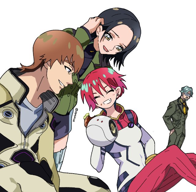 emya26's tweet image. ﾏﾁｭとｴｸﾞｻﾞﾍﾞとｺﾓﾘと見守るﾋｹﾞﾏﾝ
#GQUUUUUUX #ジークアクス