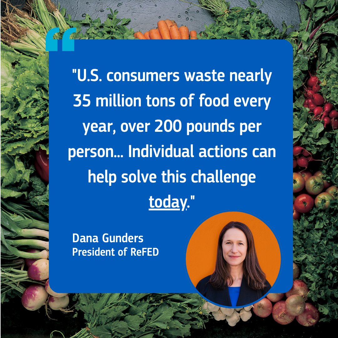 Food waste is a huge environmental challenge but is also one of the most solvable. Hear more from Dana Gunders (<a href="/dgunders/">dgunders</a>) and other voices reshaping the future of food. bit.ly/3GqOhJ6