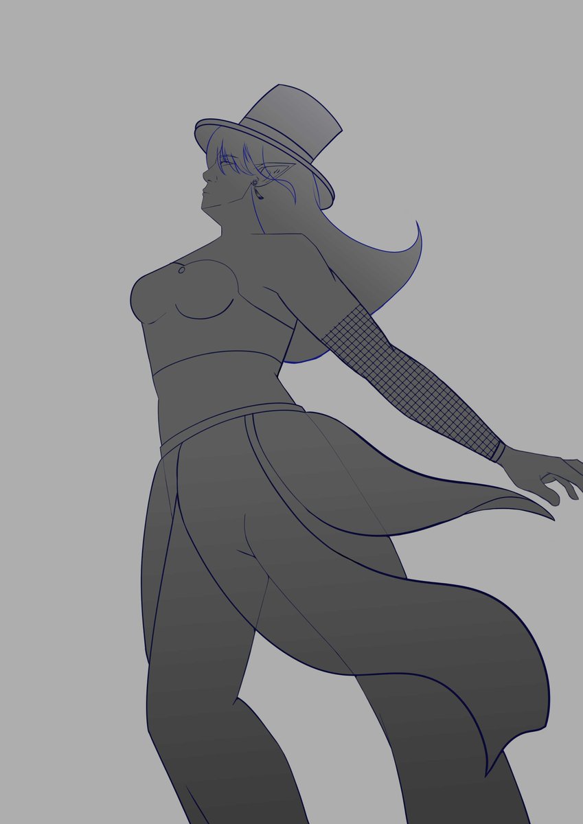 Onyx_Phonyx's tweet image. Thanks for hanging out as I somehow pulled off this anatomy without a reference (because I love to suffer)