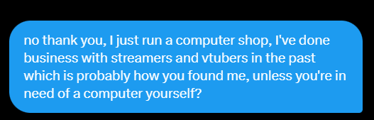 vovilliacorp's tweet image. Finally found the best way to deal with the artists in the DMs that do their sales pitch to me