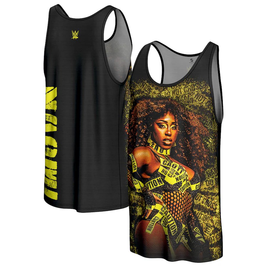 TrinityFatuNews's tweet image. Naomi has a bunch new Caution inspired merch on WWE Shop! 

They have shirts, tanks, shorts, and hoodies! 

Find it here: shop.wwe.com/en/?_ref=p-HP%…