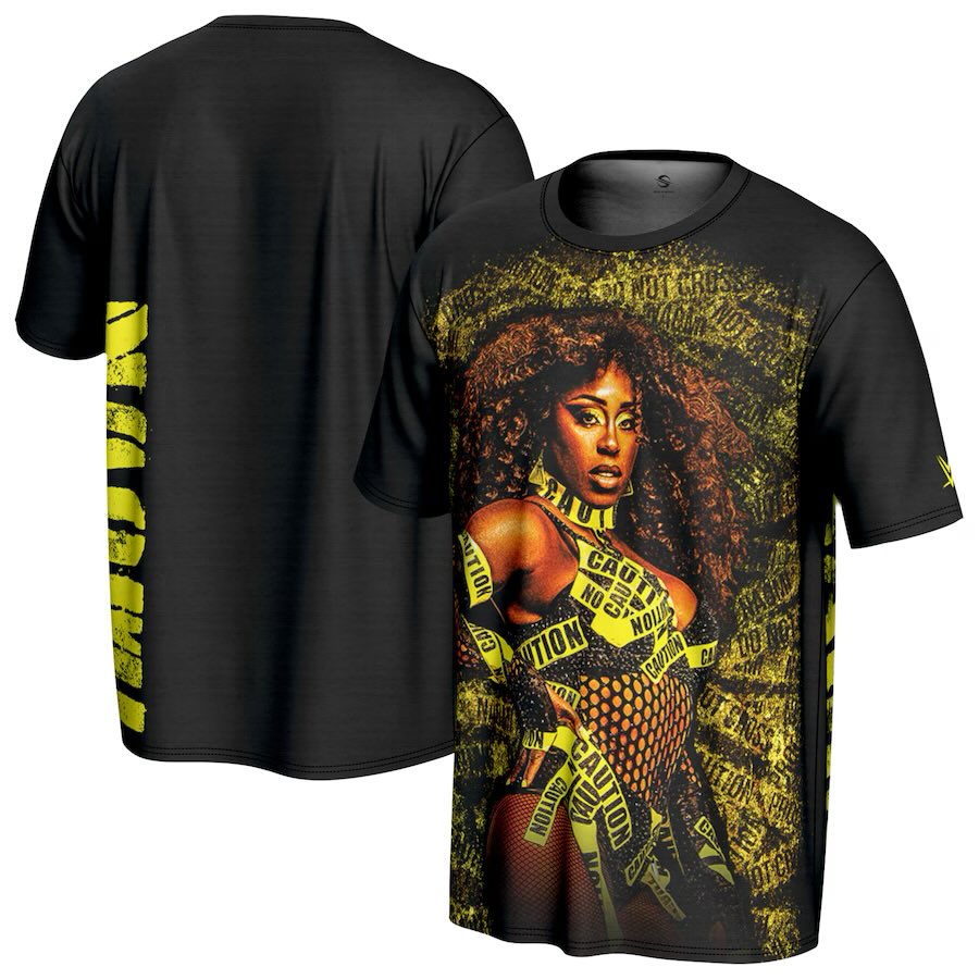 TrinityFatuNews's tweet image. Naomi has a bunch new Caution inspired merch on WWE Shop! 

They have shirts, tanks, shorts, and hoodies! 

Find it here: shop.wwe.com/en/?_ref=p-HP%…