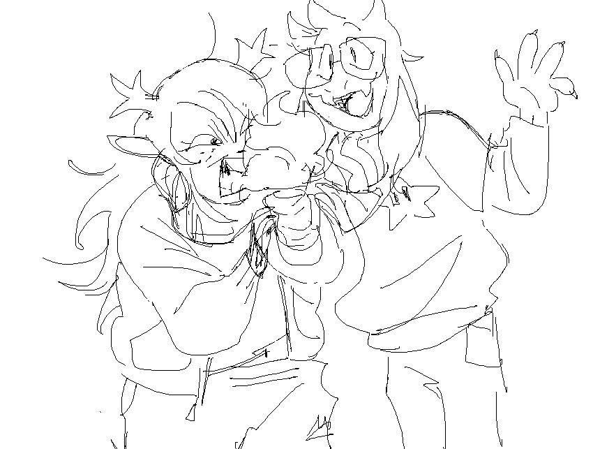 casmicb's tweet image. #deltarune Some wips for a piece for the kids at the Festival, circa years ago. Thoughts?