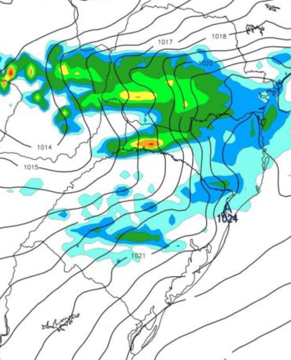 ⚠️ AVISO | Chuva avança pelos três estados do Sul do Brasil nesta quinta-feira. Leia a previsão e veja mapas. ▶️ metsul.com/chuva-avanca-p…