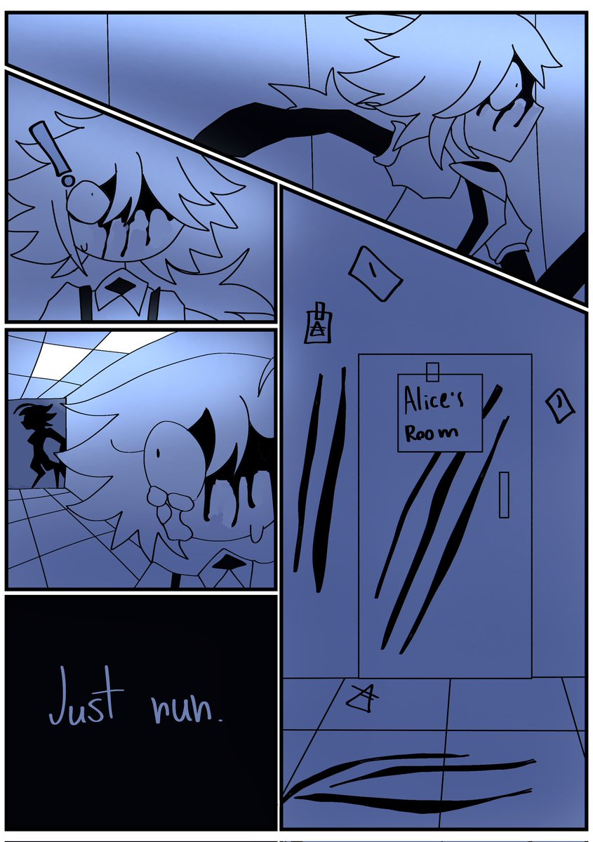 aronchikqwqw's tweet image. (careful! blood, swearing!)
good ending of the comic "revenge" (final)
(AHAHAHA THE BUDGET WAS ONLY FOR THE LAST 2 PAGES)
#FPE #fundamentalpapereducation
