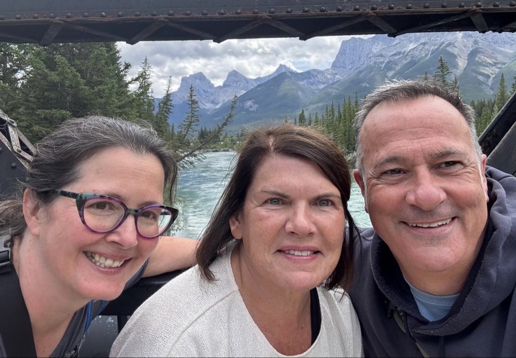 The Three Sisters near Calgary. With <a href="/GillianCurry/">Gill Curry</a> and another Donaldson. But where is #IHE2025CONGRESS? Hope Bali went well.