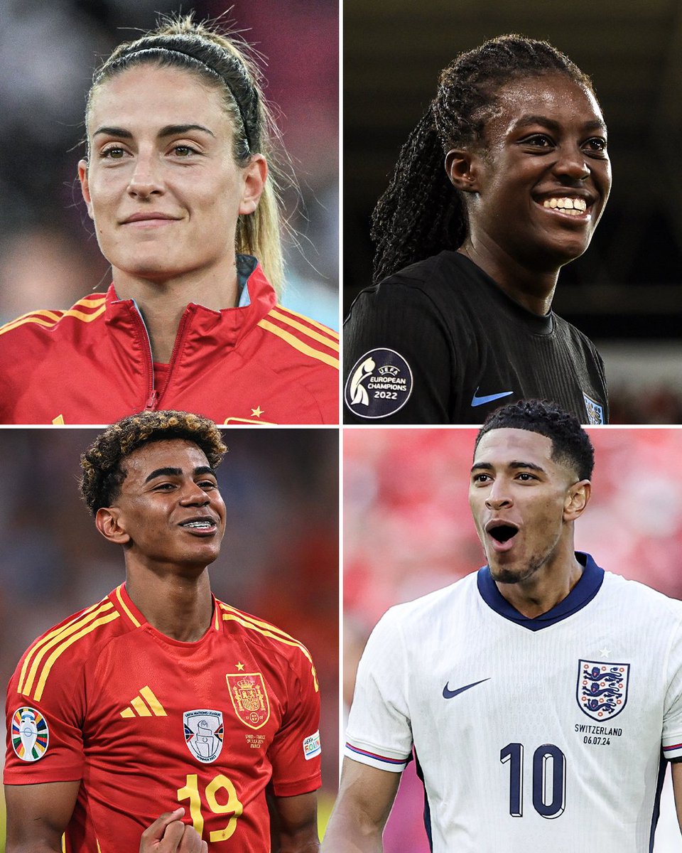 ESPNFC's tweet image. 2024 Euro Final: Spain vs. England 🏆
2025 Euro Final: Spain vs. England 🏆