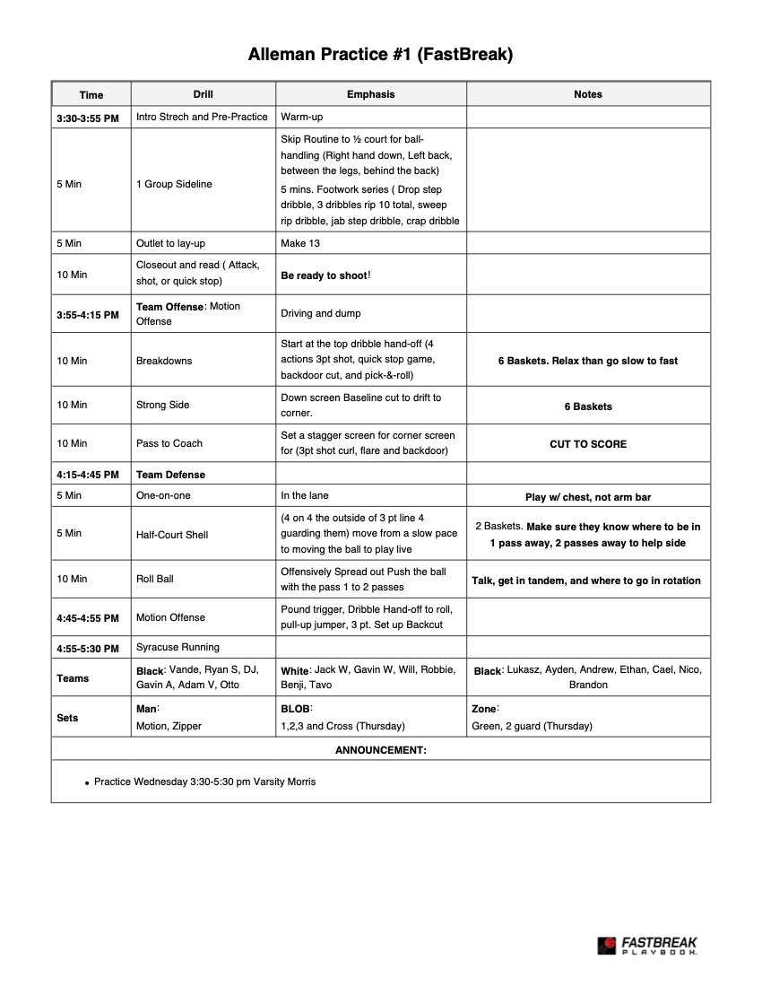 FBPlayBook's tweet image. Practice Schedules Too! 📋
Free Trial 👉hubs.ly/Q03yB4rV0
#HighSchoolBasketBall #CollegeBasketBall #YouthBasketBall #BasketBall