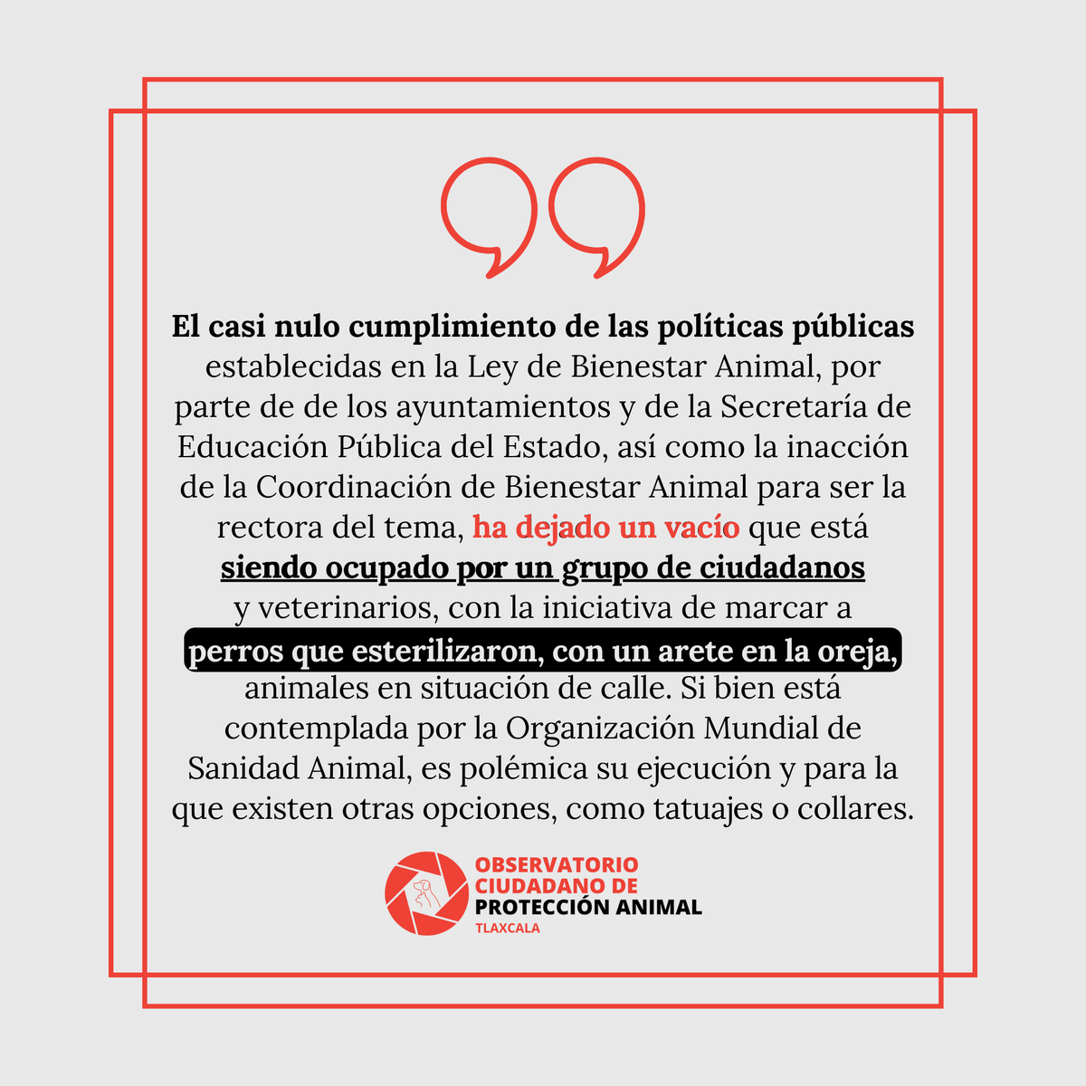 👉🏻Iniciativa polémica, 🐕🔖 ante falta de aplicación de las políticas públicas ya establecidas, específicamente al respecto de la problemática social de los 😿 #animales en situación de calle, en su gran mayoría, #perros.👇🏻

📥OCPA pone a disposición la información COMPLETA,

1/2