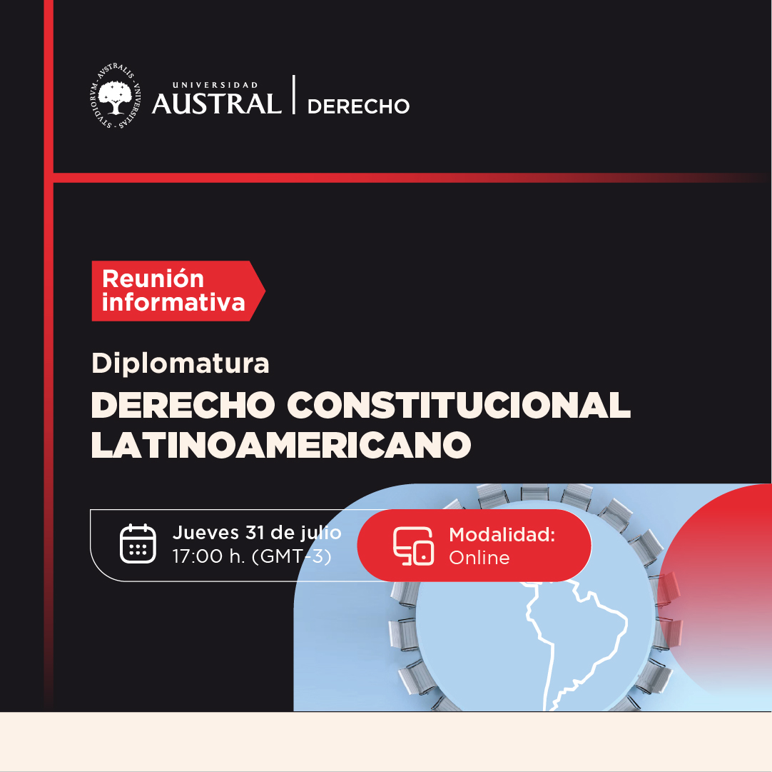 AustralDerecho's tweet image. ¡Estás a tiempo de formar parte de la Diplomatura en Derecho Constitucional Latinoamericano! Participá de la última reunión informativa
📅 31 de julio │🕑17h │💻 online
📍 Registrate para participar
🔗 👉 cuf4.short.gy/kpAvQG
¡Te esperamos!