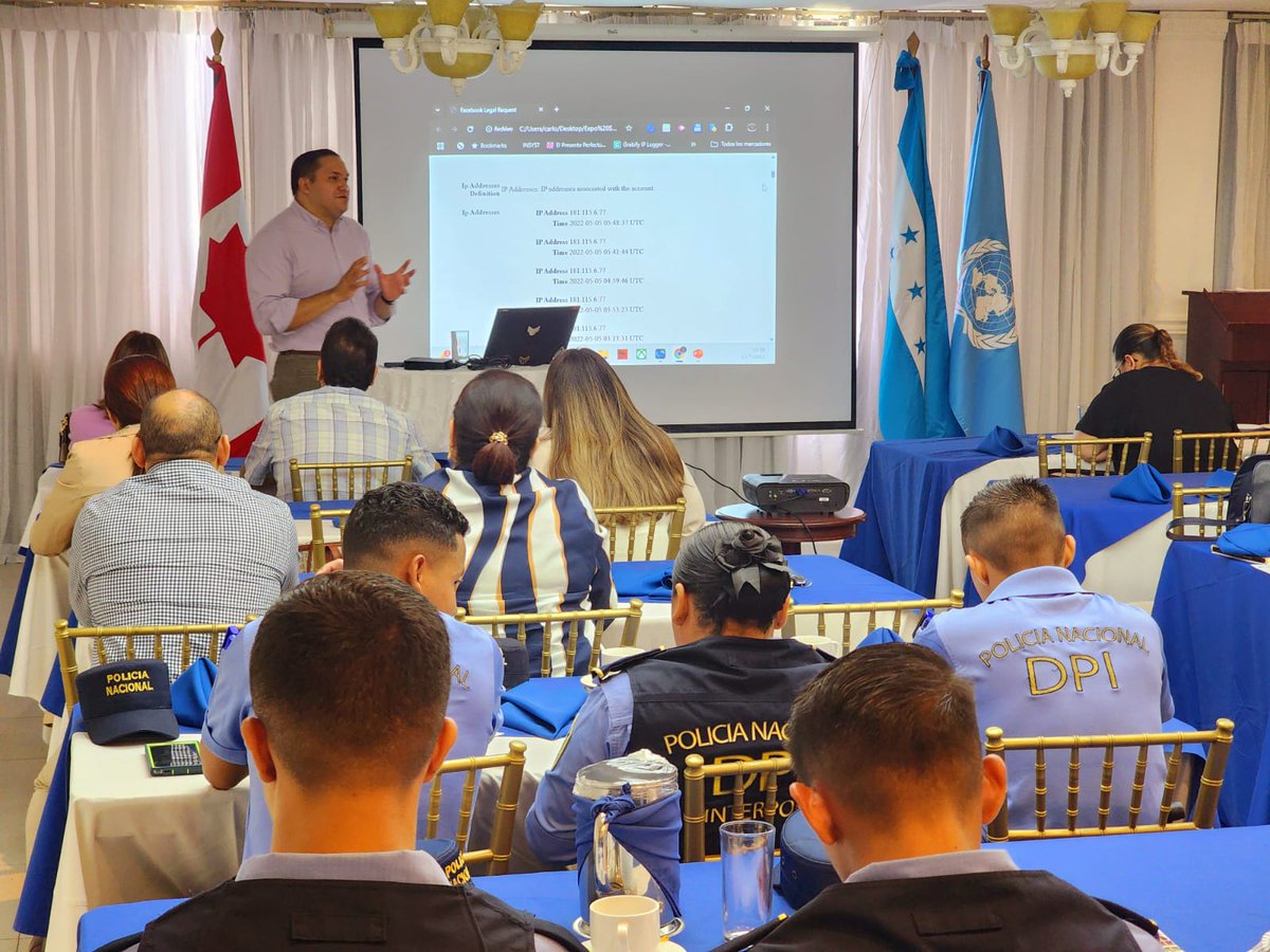 #Honduras 🇭🇳 | Taller sobre ciberdelincuencia💻📲 y evidencia digital, dirigido a 8⃣ investigadores🔎, 1⃣6⃣ fiscales y 4⃣ jueces 👨‍⚖️👩‍⚖️.
Este es el primer paso para fortalecer a los equipos de ciberdelito en San Pedro Sula de la <a href="/PoliciaHonduras/">Policía Nacional de Honduras</a> y el <a href="/MP_Honduras/">Ministerio Público</a>.