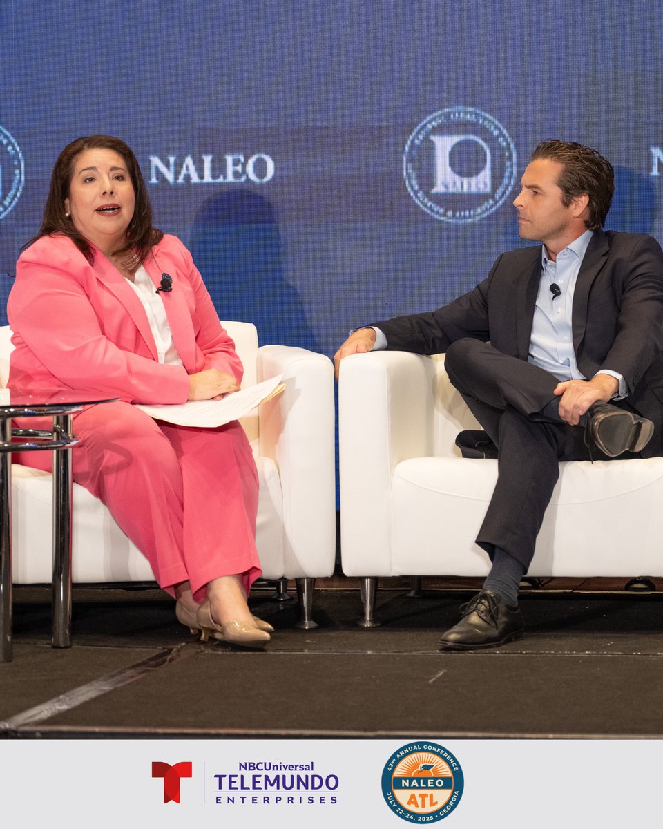 NBCUniversal Telemundo Enterprises (@nbcutelemundo) on Twitter photo 🎙️ At this year’s <a href="/NALEO/">NALEO Educational Fund</a> Conference, <a href="/TelemundoNews/">Noticias Telemundo</a> anchor <a href="/JulioVaqueiro/">Julio Vaqueiro</a> joined NALEO Educational Fund CEO, Erica Bernal-Martinez, for a fireside chat on “The State of the Media Today.”
Together, they explored the evolving relationship between journalism, civic engagement, and 🎙️ At this year’s <a href="/NALEO/">NALEO Educational Fund</a> Conference, <a href="/TelemundoNews/">Noticias Telemundo</a> anchor <a href="/JulioVaqueiro/">Julio Vaqueiro</a> joined NALEO Educational Fund CEO, Erica Bernal-Martinez, for a fireside chat on “The State of the Media Today.”
Together, they explored the evolving relationship between journalism, civic engagement, and