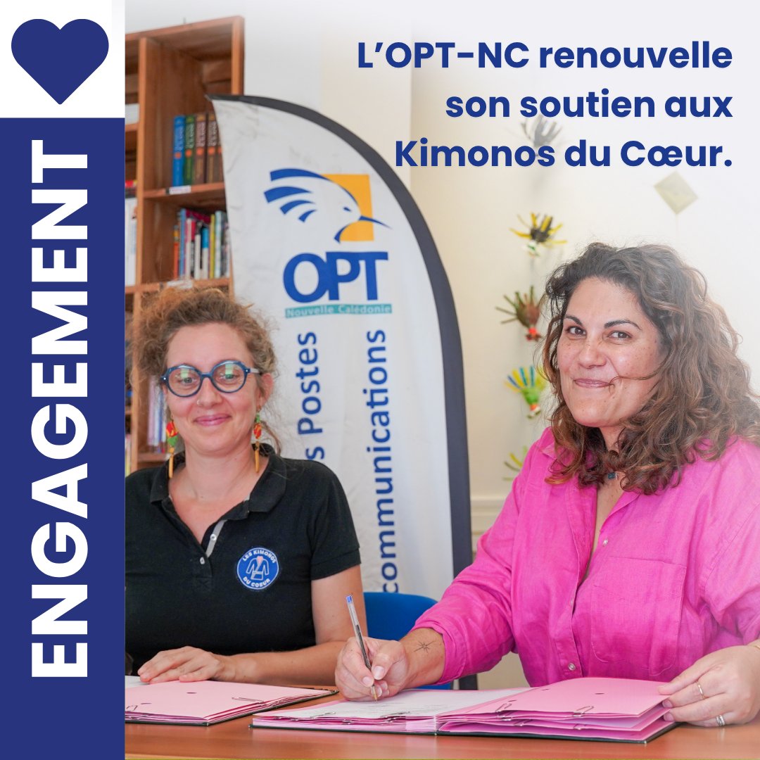 👉Ce 23 juillet 2025, l’OPT-NC a signé une nouvelle convention de mécénat avec Les Kimonos du Cœur. 
Un engagement concret pour l’inclusion &amp; la jeunesse. 
➡ En savoir + : bit.ly/4m6mvRd
#OPTNCPartenaire #EngagementOPTNC