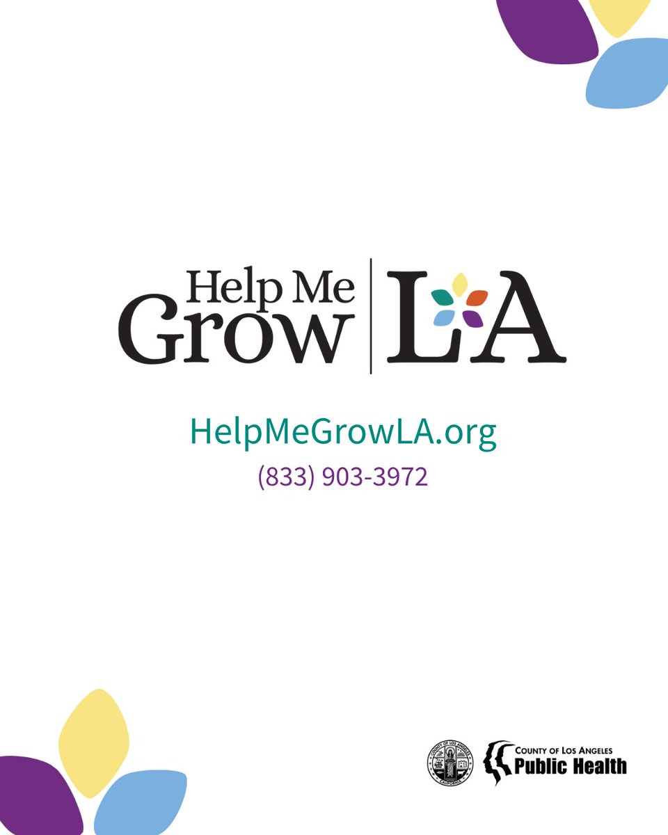 lapublichealth's tweet image. 🌱 Todos los niños(as) merecen la oportunidad de crecer, aprender y desarrollarse en un ambiente de apoyo.
#HelpMeGrowLA está aquí para brindar a las familias el apoyo y los recursos necesarios. 💚
Visita: HelpMeGrowLA.org