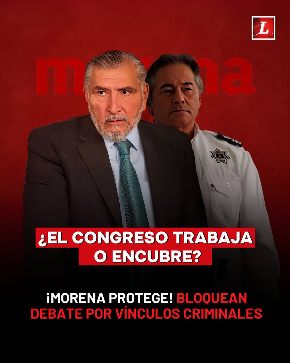 #Nacional | 🧱🗣️ | ¡Morena blinda a exfuncionario ligado al crimen!
La bancada oficialista frenó que se discutiera en el Congreso el caso de Hernán Bermúdez, exsecretario de Seguridad en Tabasco, señalado por nexos con “La Barredora”. La Oposición acusa censura legislativa,