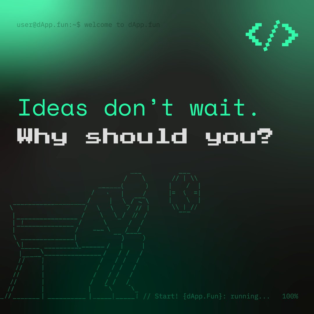 Meme coin? Launchpad? DAO?

dApp.fun has a template for it.

Just describe what you want, we’ll handle the deployment.

Ideas don’t wait.

Why should you?