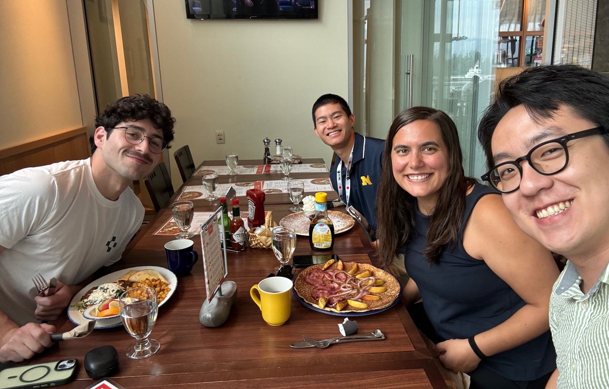 michigan_AI's tweet image. Throwback to an awesome meetup at #ICML2025 in Vancouver last week! 🌟
Always energizing to connect in person with the AI community.
Until next time! 👋📷
#MachineLearning #AIResearch #ICML #VancouverMoments