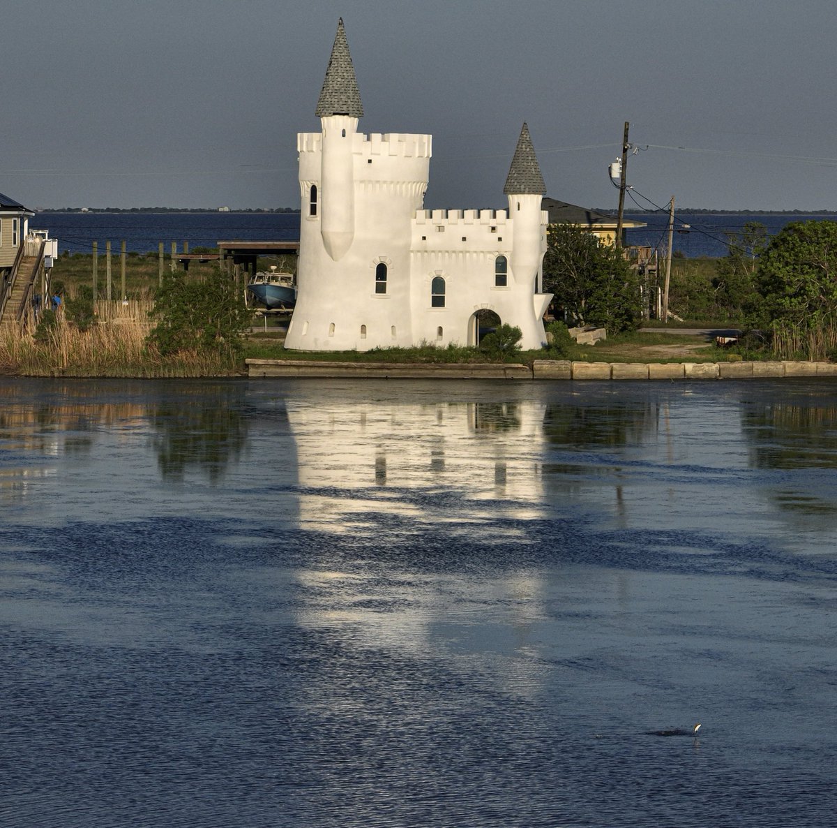 If you take enough photos near water, one might include a jumping fish -- Irish Bayou, New Orleans