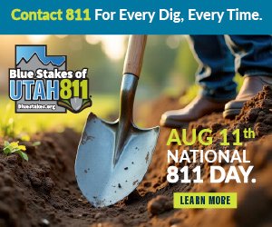On Monday, please join Blue Stakes of Utah 811 in celebrating 8-1-1 Day, a reminder for homeowners and professionals to contact 811 to have underground utilities marked before digging projects.  ite.bluestakes.org
