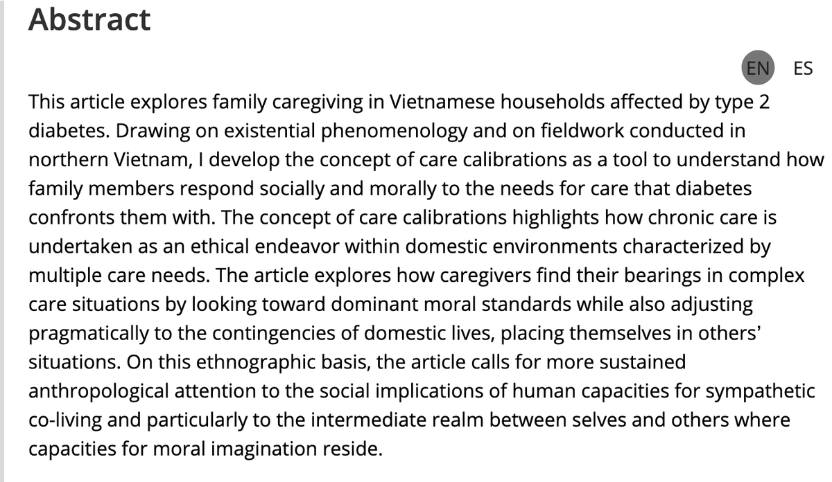 AmAnthroJournal's tweet image. We&apos;re more than halfway through 2025, so we&apos;re revisiting some of the most-read AA articles so far this year! Next is Tine M. Gammeltoft&apos;s &quot;Calibrating care: Family caregiving and the social weight of sympathy (tình cảm) in Vietnam&quot; #OpenAccess

doi.org/10.1111/aman.1…