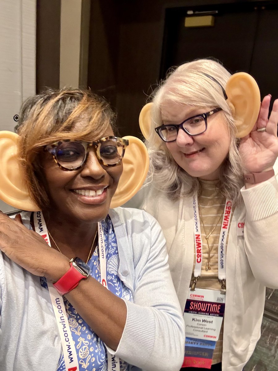ms_pyp's tweet image. Lead by Listening session was so fun! Thank you for leading the learning, Terri! @CorwinPress #avl2025