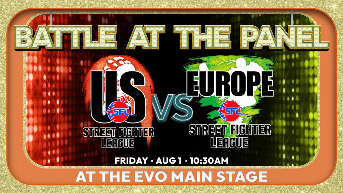 CapcomFighters's tweet image. Time to break it down at the panel🎙️
SFL US vs. SFL EU
One stage. One hour. No holding back.
🗓️: August 1st
🕙: 10:30–11:30 AM
📍: EVO Main Stage