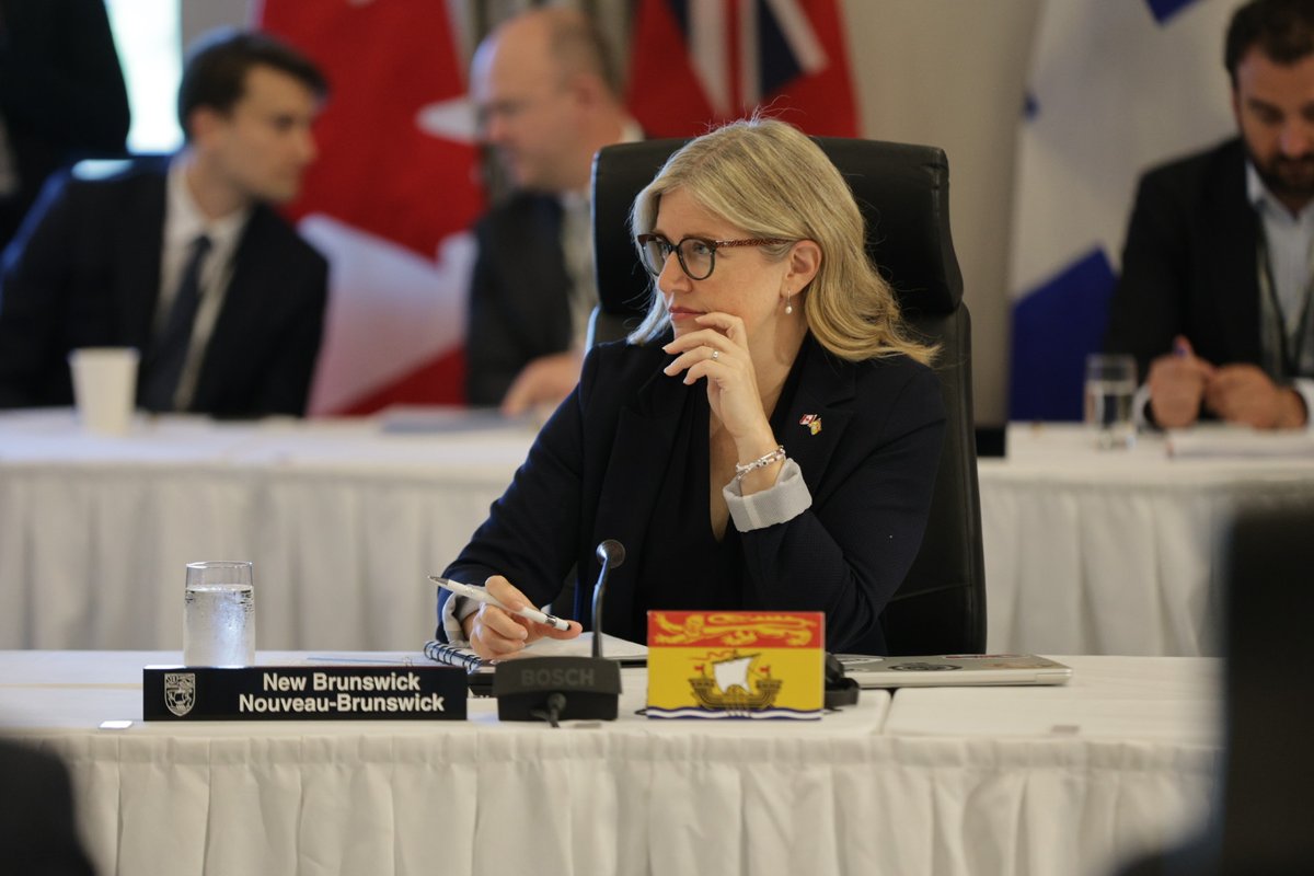 susanholt's tweet image. Canada’s premiers are united and ready to move even more quickly to tear down interprovincial trade barriers to create a strong Canadian economy. 🇨🇦
Our teams knows that healthcare is a top priority for new Brunswickers which is why today we reaffirmed the need for the Federal…