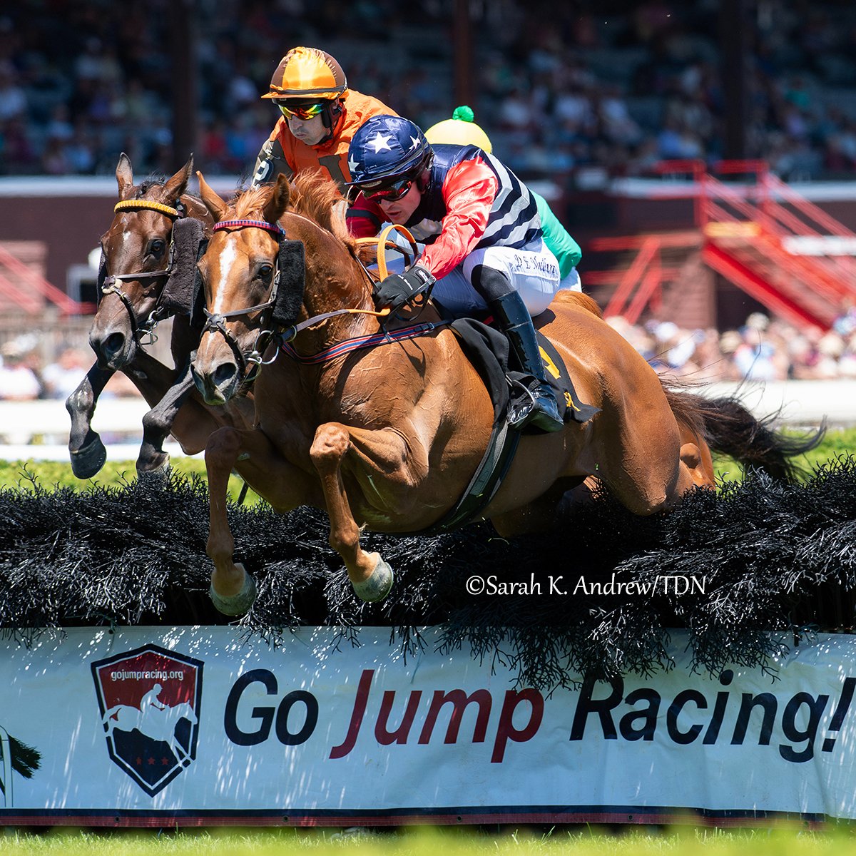 theTDN's tweet image. The third time was the charm for HISTORIC HEART (Fracas) in Wednesday's GI A. P. Smithwick Memorial Handicap as he rallied home to win it by a nose over Proven Innocent at Saratoga Race Course.
Owned by Atlantic Friends Racing and trained by Keri Brion, the 8-year-old gelding…