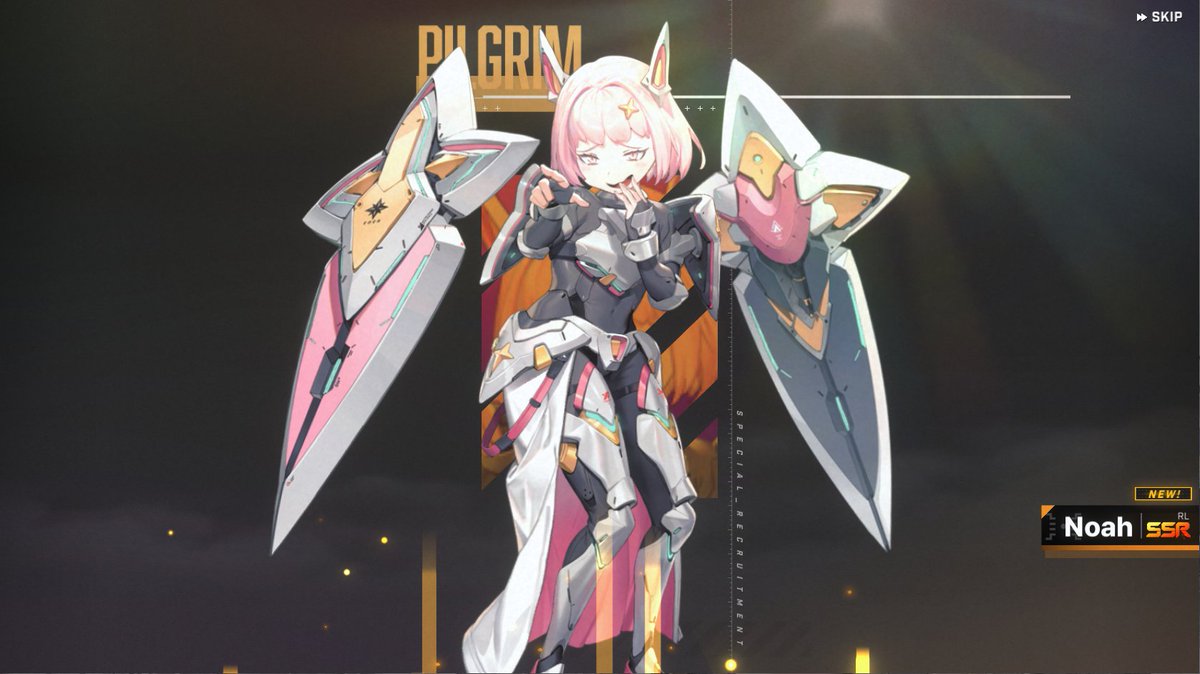 I FINALLY HAVE MY NOAH. SHE CAME FROM A SINGLE STANDARD PULL. THANK YOU!!! 😭🩷

I have enough silver tickets to MLB her, so when she's back in the shop, she'll be completed 🥳

#NIKKE