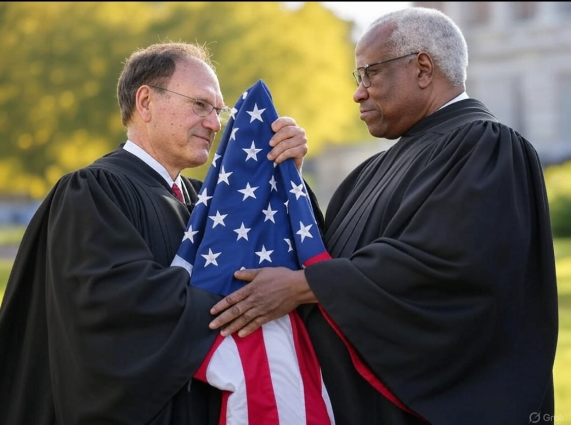 trumprealparody's tweet image. 🚨Apparently, These are the only 2 SCOTUS Justices who care about National Security and the safety and well being of American citizens!!
Do you fully support them?
YES or NO?