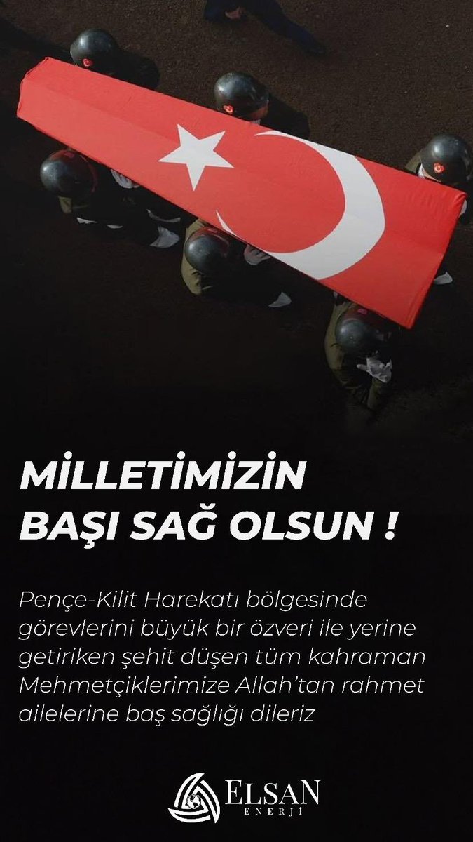 ElsanEnerji's tweet photo. Milletimizin başı sağolsun.. 🙏 https://t.co/6MM6TsLtwn